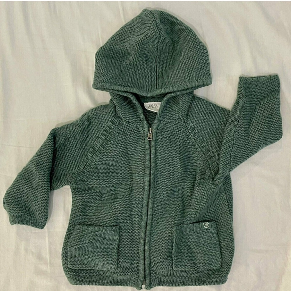 Zara seed stitch knit jacket